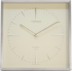 Nástenné hodiny Twins 2904 white 28cm