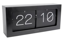 Dizajnové nástenné/Stolné preklápacie hodiny 5642BK Karlsson 37cm