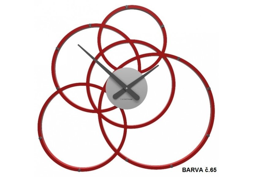 Dizajnové hodiny 10-215 CalleaDesign Black Hole 59cm (viac farebných variantov) Farba biela-1 - RAL9003