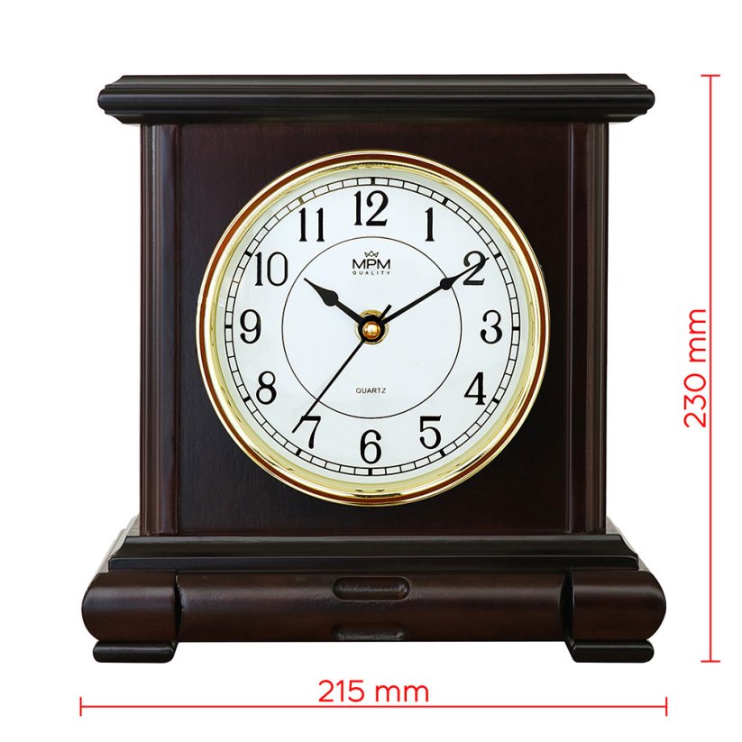 Dřevěné stolní hodiny MPM E03.3888.52.A