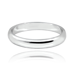 MINET+ Strieborný snubný prsteň 3.5 mm - vel. 50