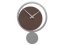 Designové kyvadlové hodiny 11-010 CalleaDesign Eclipse 51cm (více barevných variant) Barva zelené jablko-76 Dýha wenge - 89
