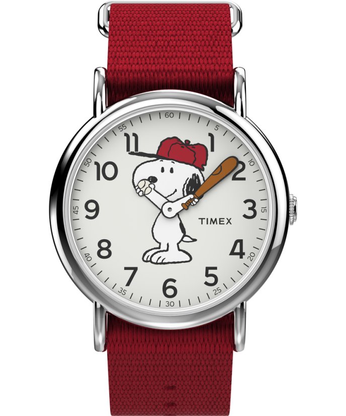 Timex Peanuts Weekender Snoopy Baseball TW2R414006B