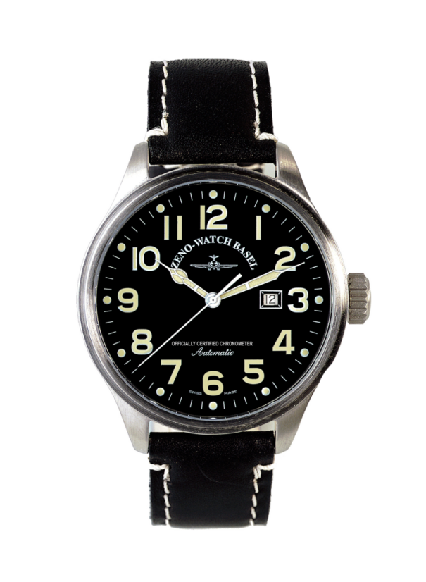 ZENO-WATCH BASEL 8554C-a1 Pilot Oversized Chronometer