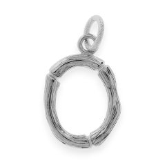 Oceľový prívesok písmeno "O" - 70213 - silver colour - SPD.70213.O
