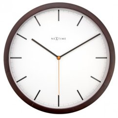 Dizajnové nástenné hodiny 3156br Nextime Company Wood 35cm