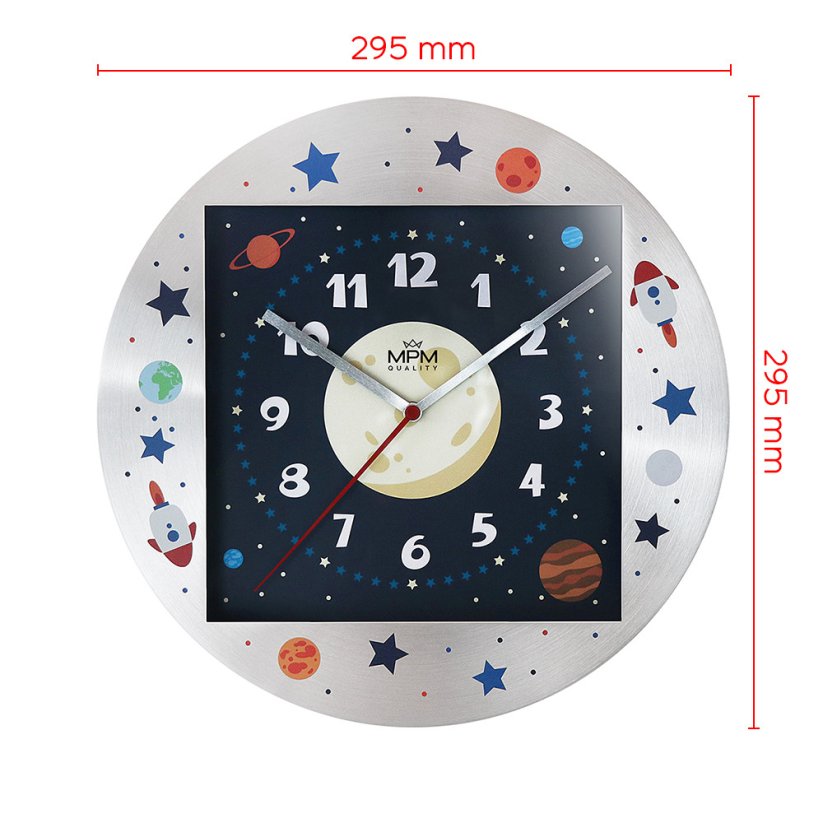 Detské nástenné hodiny MPM Explore - A - E01.4354.71.A