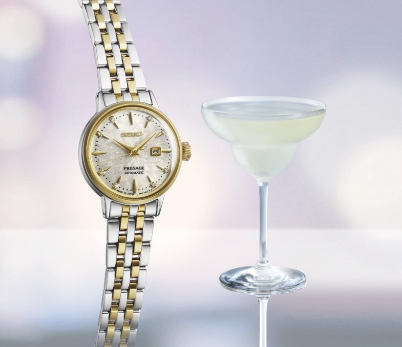 Seiko SRE010J1 Presage Cocktail Time ‘White Lady’ Diamond Twist