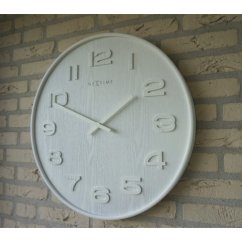 Dizajnové nástenné hodiny 3095wi Nextime Wood Wood Big 53cm
