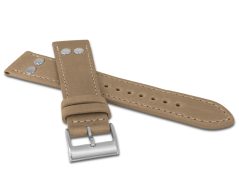 LAVVU Béžový pilotný remienok PILOT z luxusnej kože Top Grain - 20