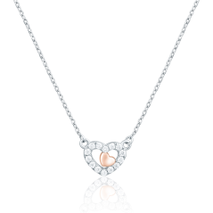 Stříbrný náhrdelník JVD SVLN0424XH2RO45