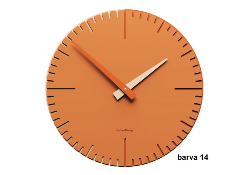 Dizajnové hodiny 10-025 CalleaDesign Exacto 36cm (viac farebných verzií) Farba čierna klasik-5 - RAL9017