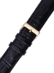 Remienok Orient UDDYLAB, kožený čierny, zlatá pracka (pre model FUG1R)