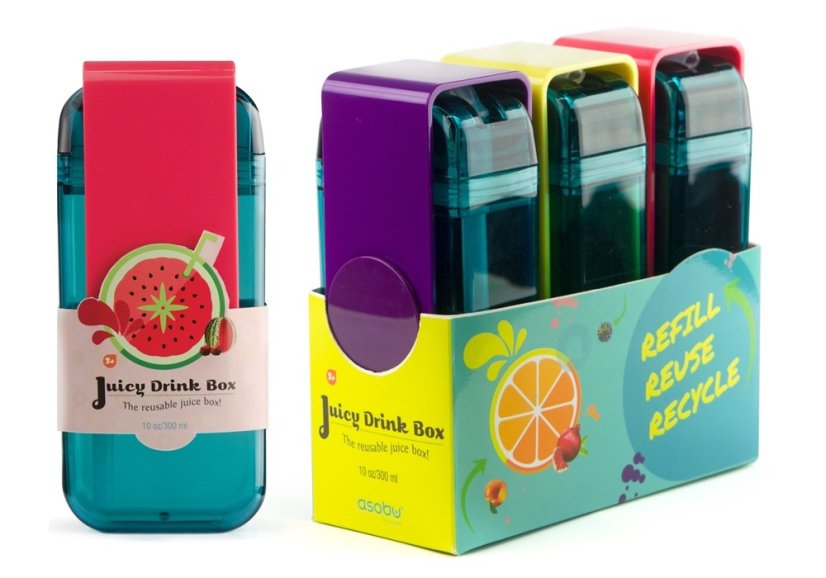 ASOBU univerzálny detský Drink Box zelený 300ml