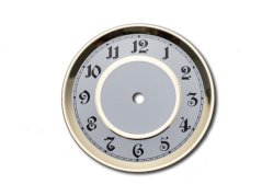 Eloxovaný hliníkový číselník /82 arabský/římský - E29.4883. (002434)