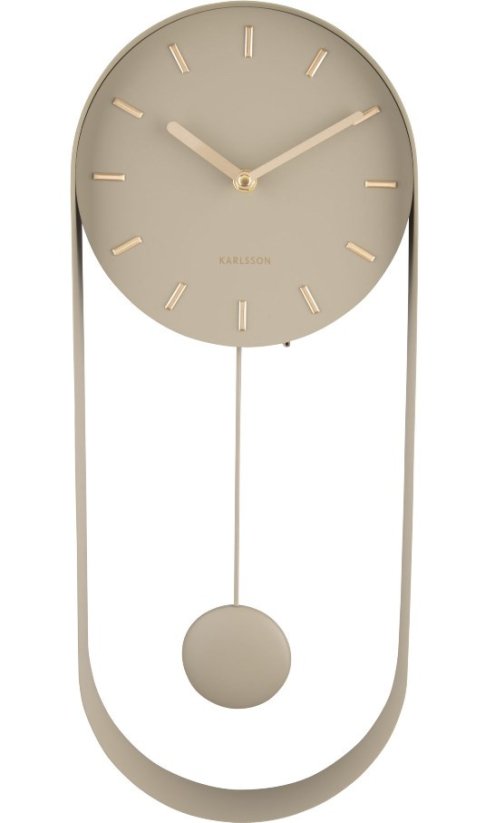 Dizajnové kyvadlové nástenné hodiny 5822OG Karlsson 50cm