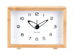 Dizajnové hodiny s budíkom 6034WH Karlsson 19cm