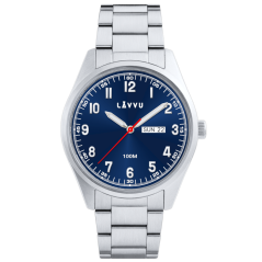 LAVVU Ocelové pánské hodinky FOSEN Blue