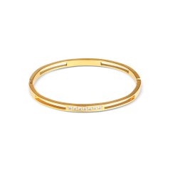 Pozlacený pevný ocelový náramek JVD SSSB0097XI8GO00