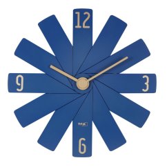 TFA 60.3020.06 - Dizajnové nástenné hodiny CLOCK IN THE BOX - modré