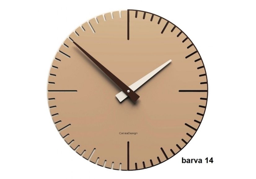 Dizajnové hodiny 10-025 CalleaDesign Exacto 36cm (viac farebných verzií) Farba čierna klasik-5 - RAL9017
