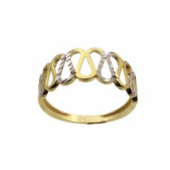 Zlatý prsteň AZR2657, veľ. 55, 1.6 g