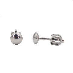 Zlaté náušnice z bílého zlata PZE332W (585/1000) 1.15 g