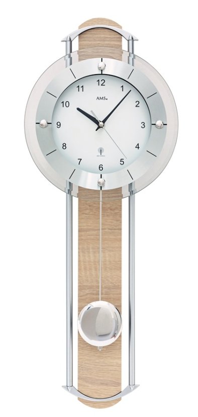 Kyvadlové nástěnné hodiny 5305 AMS řízené rádiovým signálem 60cm Kyvadlové nástěnné hodiny 5305 AMS řízené rádiovým signálem 60cm