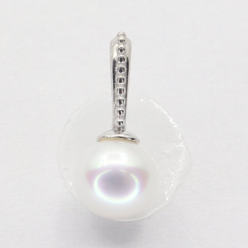 Zlatý přívěsek z bílého zlata s perlou 8230W (585/1000) 0.35 g