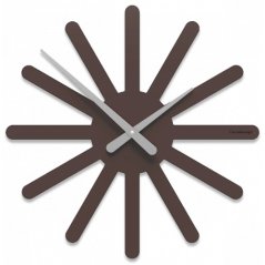 Dizajnové hodiny 10-116 CalleaDesign Asterix 45cm (viac farebných verzií) Farba čokoládová-69 - RAL8017
