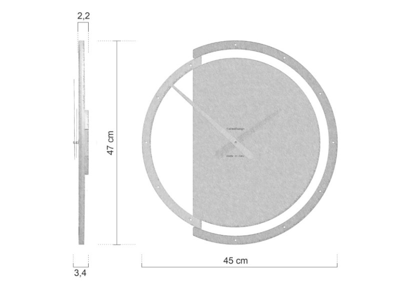 Designové hodiny 10-135-76 CalleaDesign 47cm