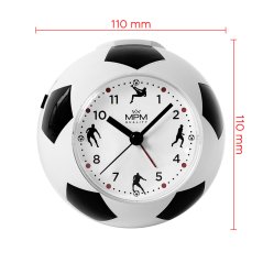 Dětský melodický budík s tichým chodem MPM Kickoff Timekeeper - C01.4371.A