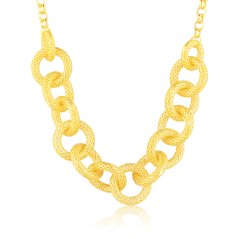 Pozlátený strieborný náhrdelník JVD SVLN0939S75GO45