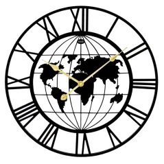 Nástěnné hodiny World Map AMS 9702