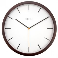 Dizajnové nástenné hodiny 3156br Nextime Company Wood 35cm