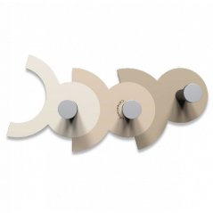 Designový nástěnný věšák 13-014 CalleaDesign DienneA - set 3ks (více barevných verzí) Barva béžová-12 - RAL7044