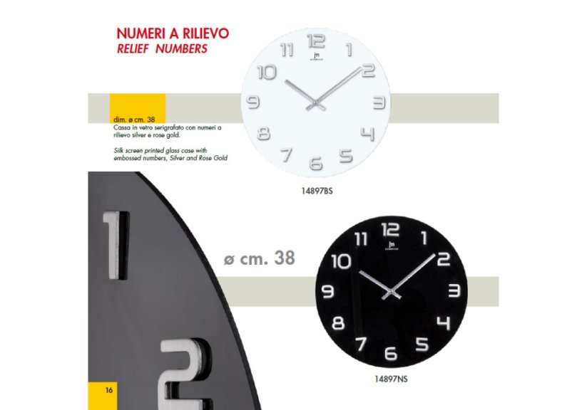 Dizajnové nástenné hodiny 14897BS Lowell 38cm