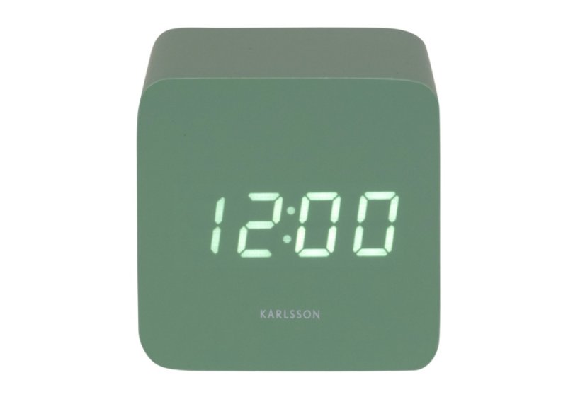 Dizajnové LED hodiny s budíkom 5982GR Karlsson 7cm