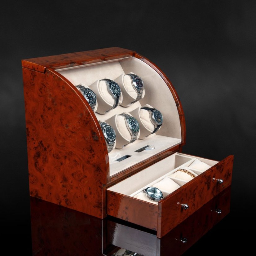 Natahovač hodinek DESIGNHÜTTE 70005-28 Basel 6 Kořenové dřevo