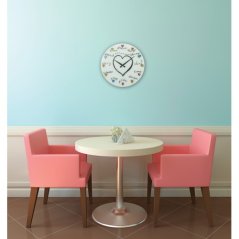 Dizajnové nástenné hodiny 8030 Nextime Loving You 43cm