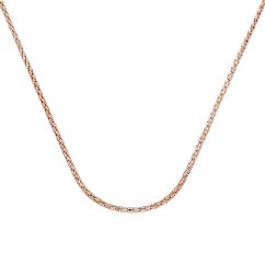 Nerezová retiazka 7980 - ružovo pozlátená - SNE.7980.. 50cm