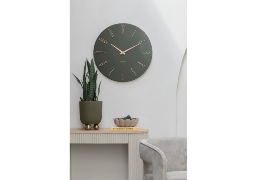 Dizajnové nástenné hodiny 6073GR Karlsson 50cm