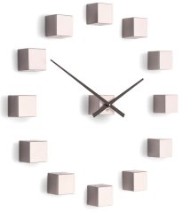 Dizajnové nástenné nalepovacie hodiny Future Time FT3000PI Cubic pink