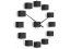 Dizajnové nástenné nalepovacie hodiny Future Time FT3000BK Cubic black