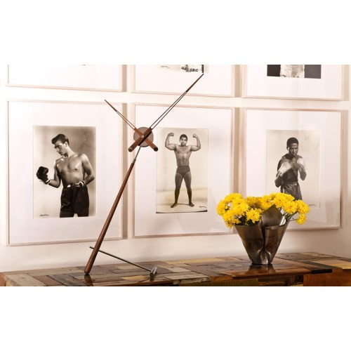 Dizajnové stolné hodiny Nomon Puntero Walnut N 94cm