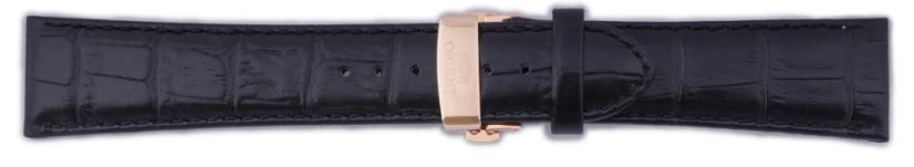 Remienok Orient UDCVWRB, kožený čierny, rosegold pracka (pre model FETAC)