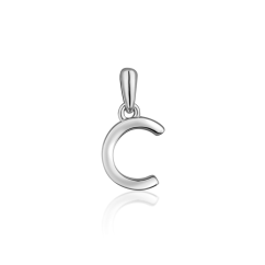Strieborný prívesok písmeno "C" JVD SVLP0948XH2000C