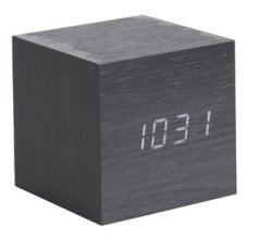 Dizajnový LED budík - hodiny 5655BK Karlsson 8cm