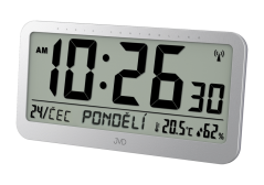 Digitálne rádiom riadené hodiny s českým dňom v týždni JVD RB9359.2