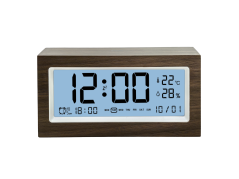 Digitálny budík s imitáciou dreva JVD SB2896